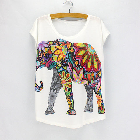 Flower Elephant T-shirts