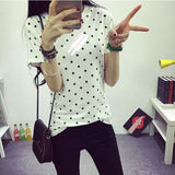 Women's Summer T-Shirt Classic Dots