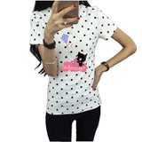 Women's Summer T-Shirt Classic Dots