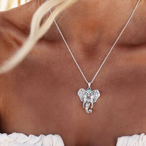 Turquoise Elephant Necklaces